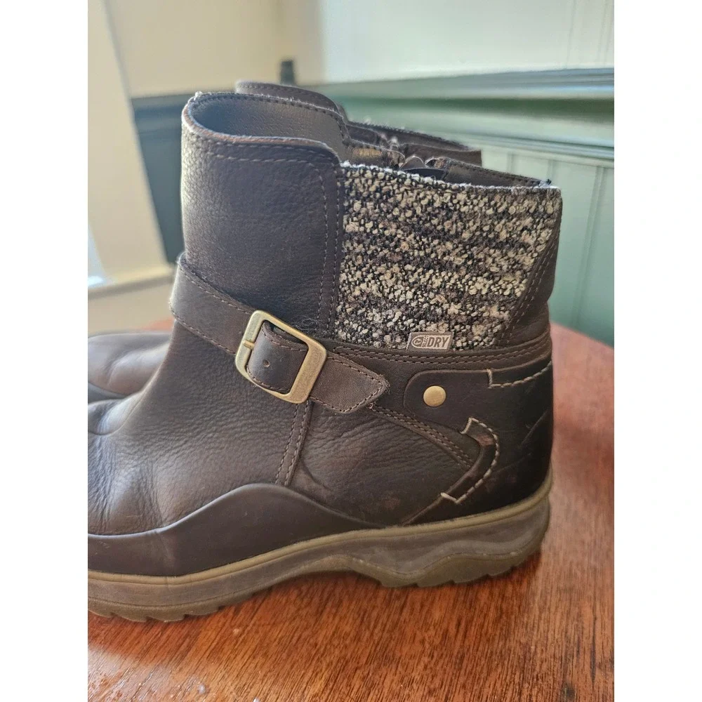 Merrell Eventyr Strap Waterproof Leather Ankle Boots Brown Womens 9 J01888‎